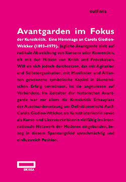 Neuerscheinung: Avantgarden im Fokus der Kunstkritik. Eine Hommage an Carola Giedion-Welcker (1893–1979)